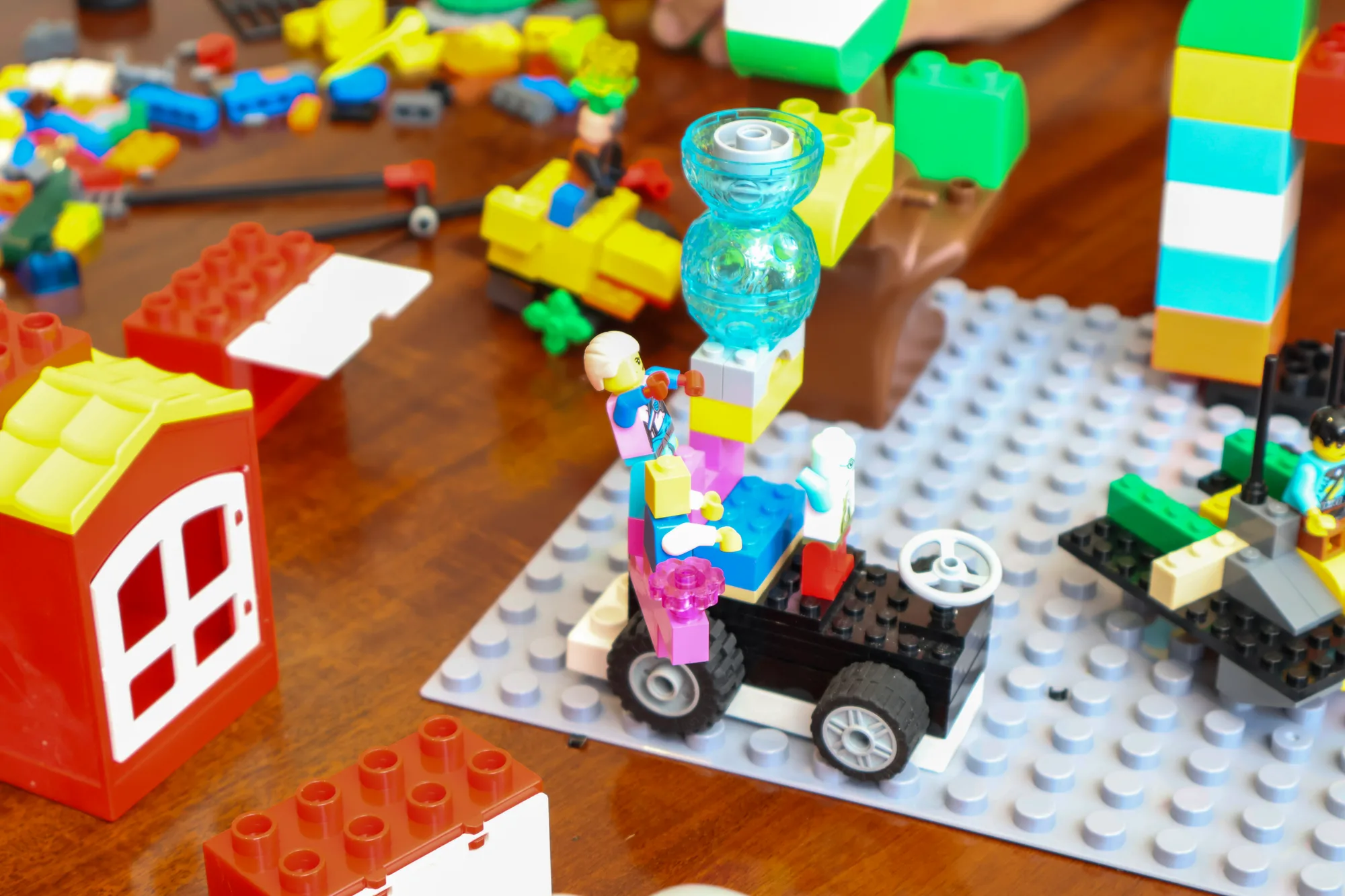 A shared LEGO model built by a team representing their collective vision.