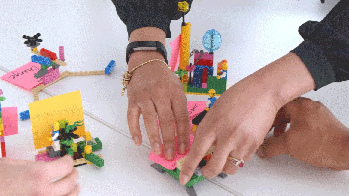 A LEGO model representing a clear, actionable improvement item.