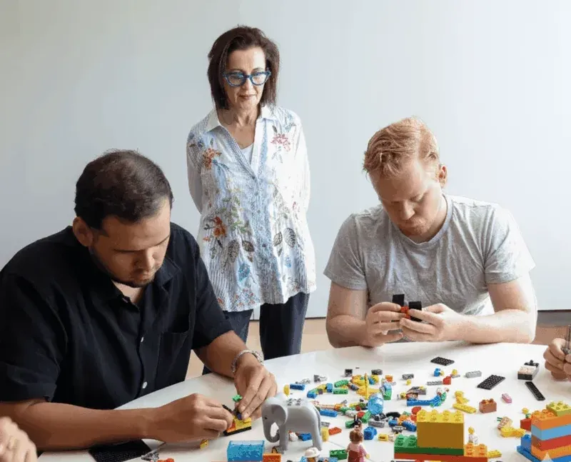 LEGO® Serious Play® workshop in progress — hire a facilitator